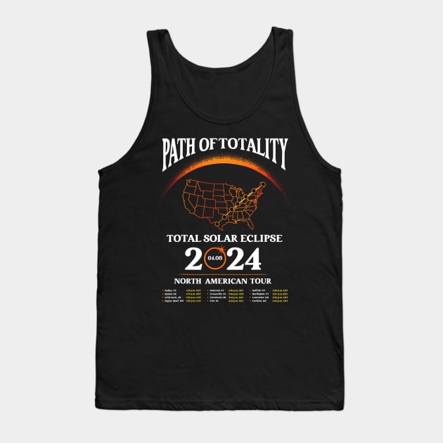 Solar Eclipse Path Of Totality Solar Eclipse April 8 2024 Tank Top by klei-nhanss